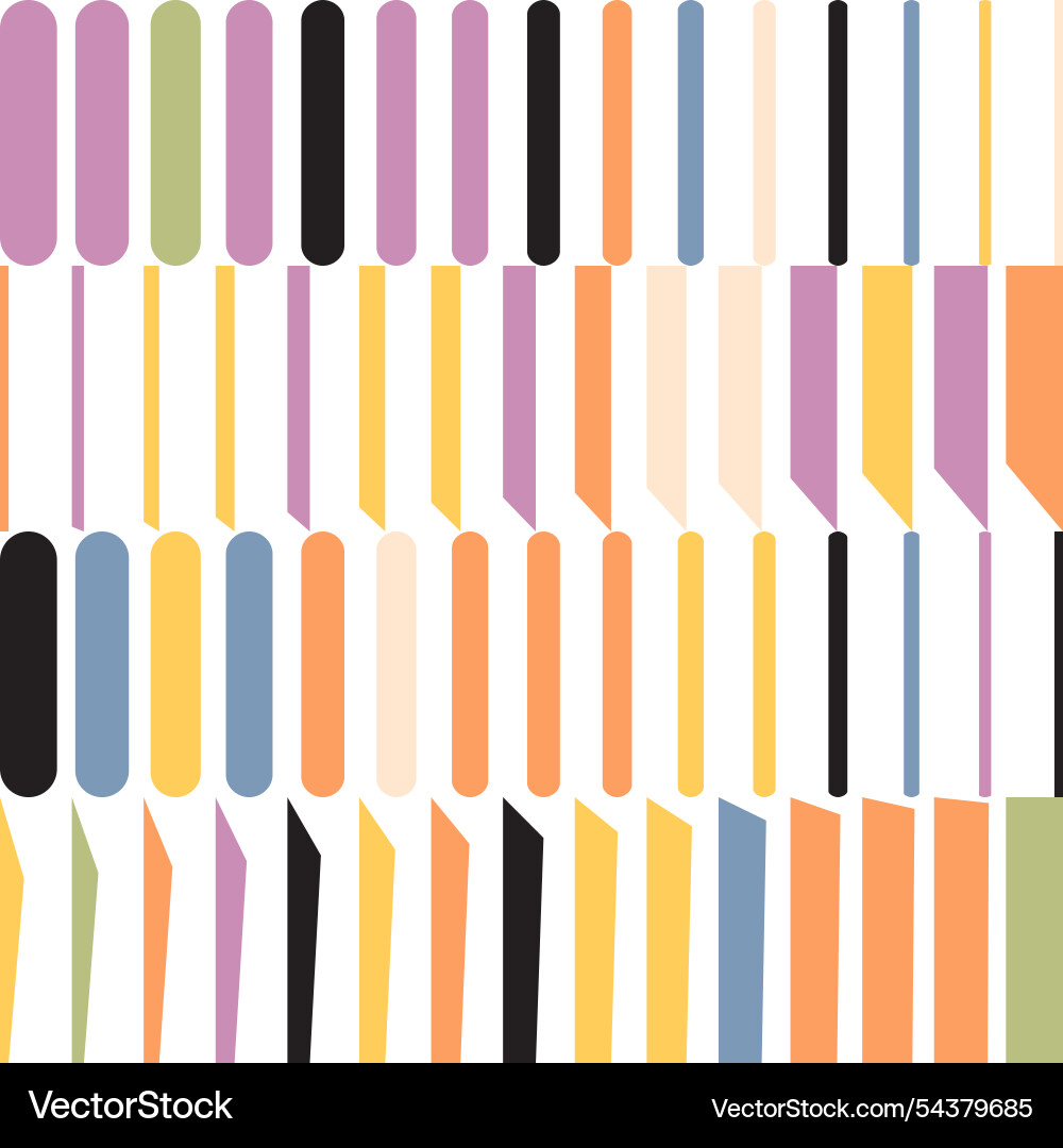 Geometric artwork pattern with vertical columns vector image