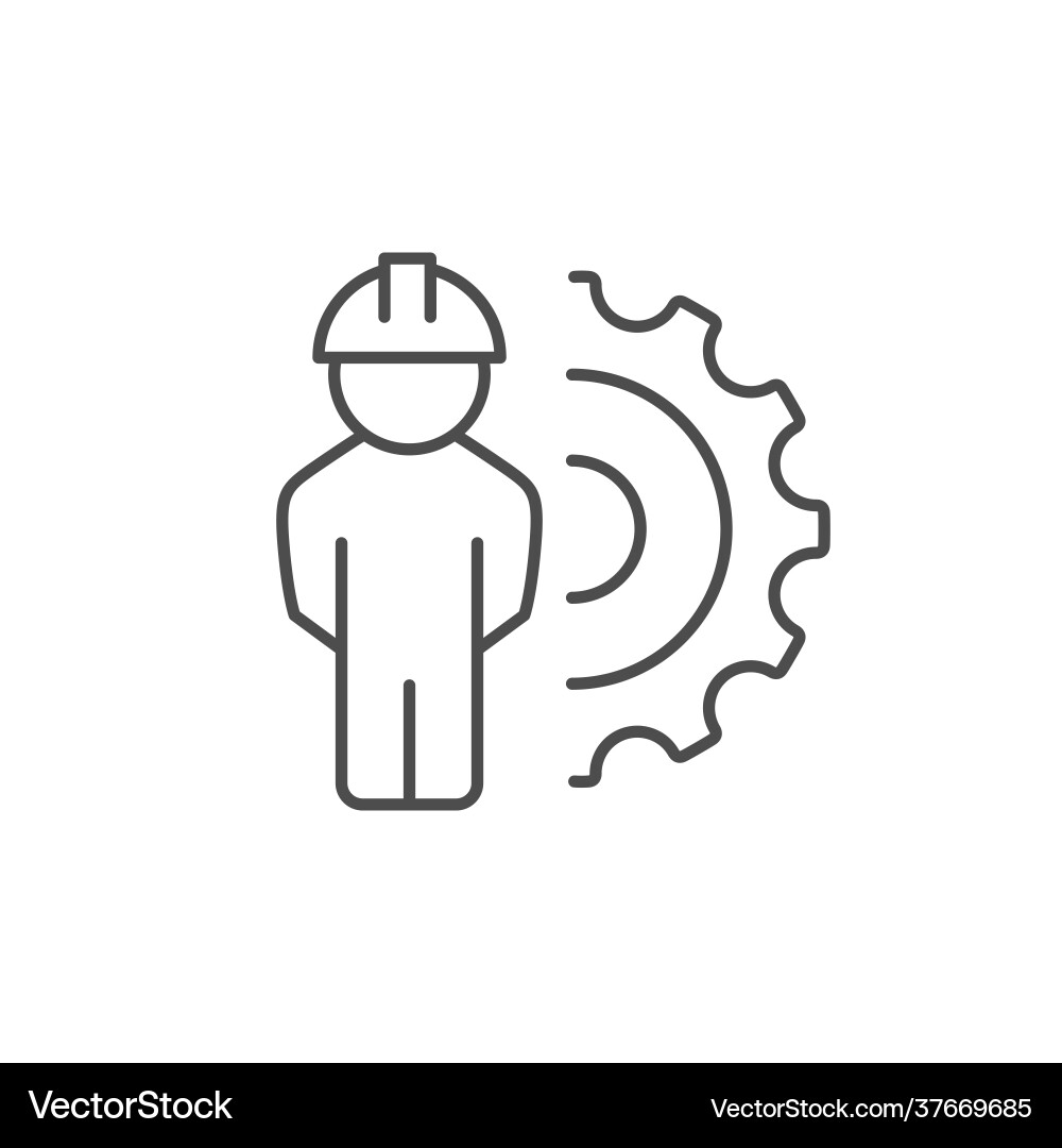 Ingenieur-Linien-Icon oder Engineering-Konzept Ingenieur-Linien-Icon oder Engineering-Konzept vektorbild