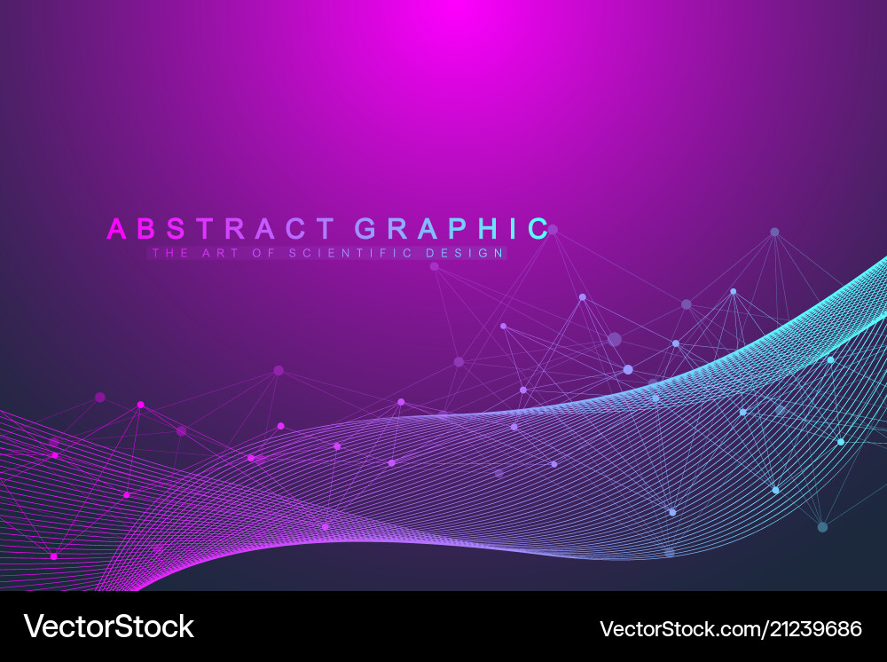 Connected Lines Abstract Background vector image