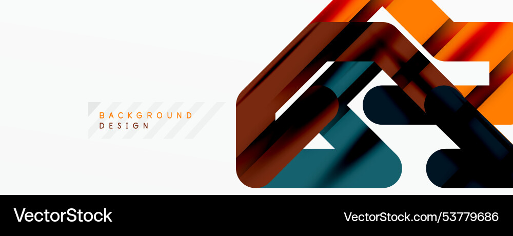 Dynamic colorful lines minimal abstract background Vector Image