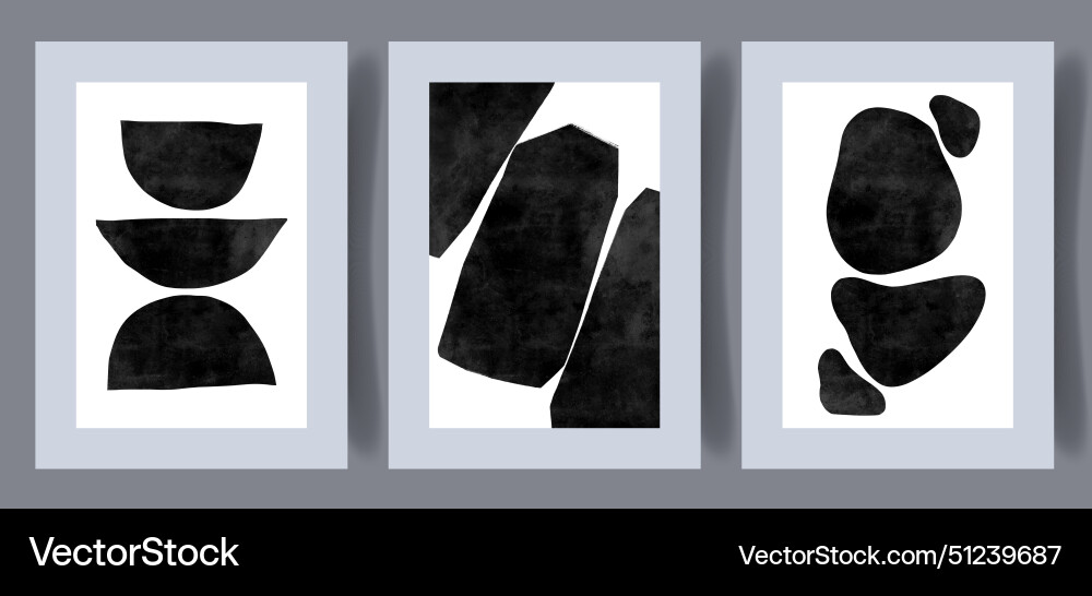 Abstract forms simplicity geometry wall art print Abstract forms simplicity geometry wall art print vector image