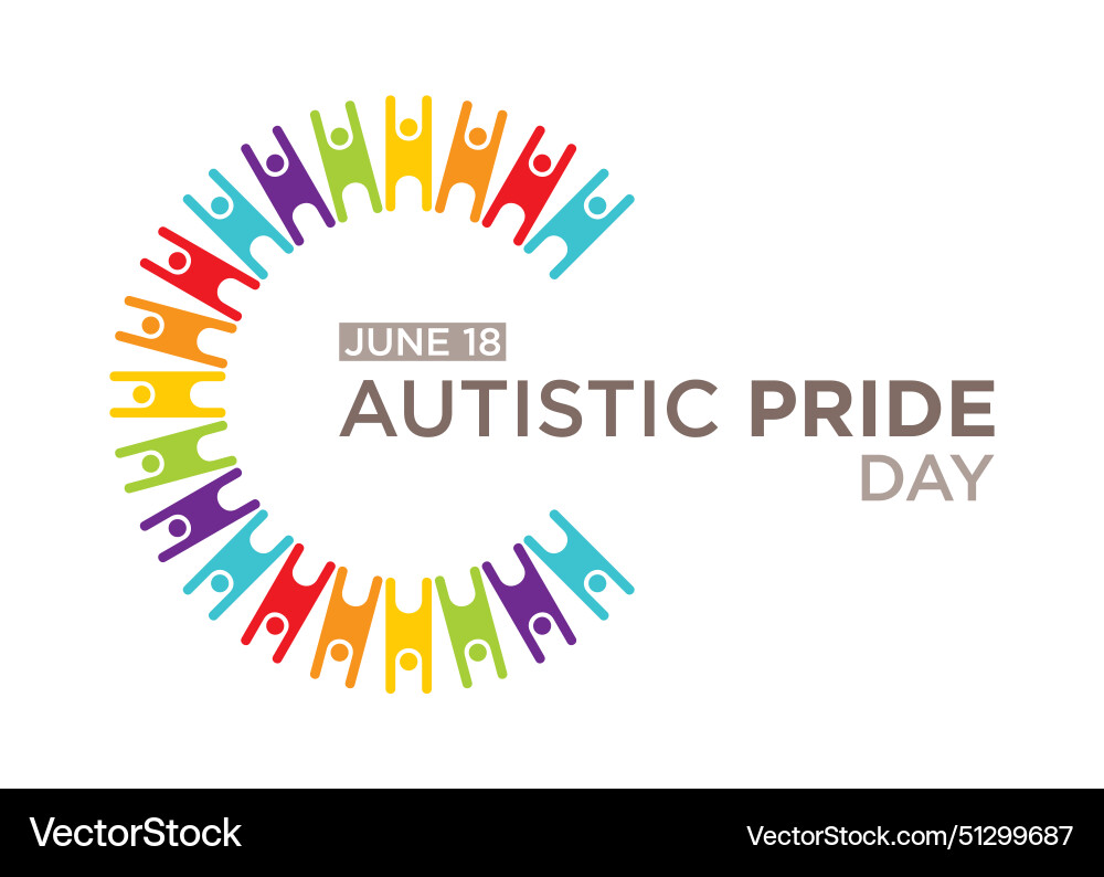 Autistic pride day Royalty Free Vector Image - VectorStock