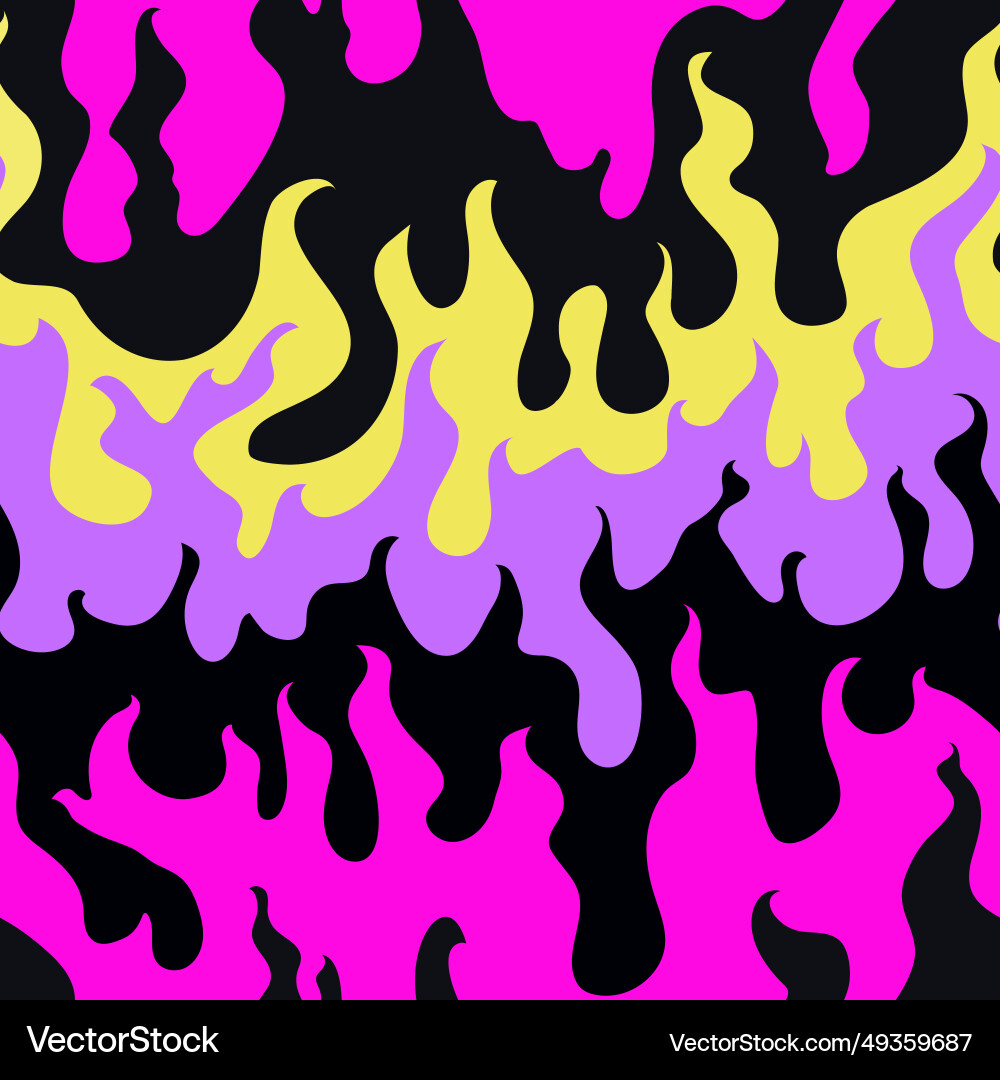 Dynamic Flame Pattern Vector Image
