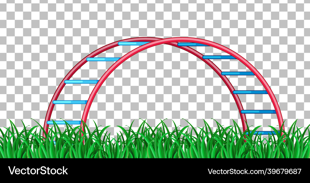 Ladder playground on transparent background vector image