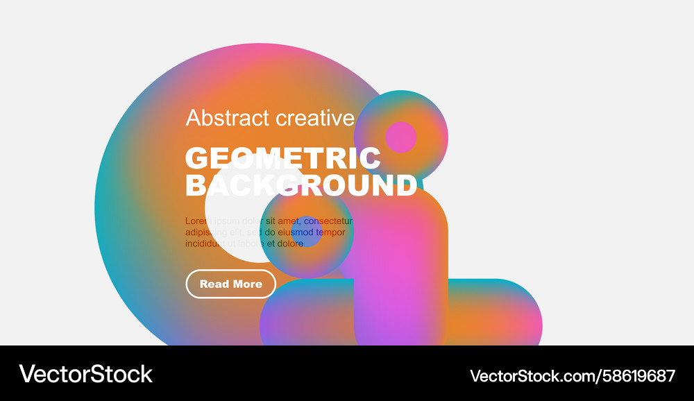 Modern design features colorful overlapping Vector Image