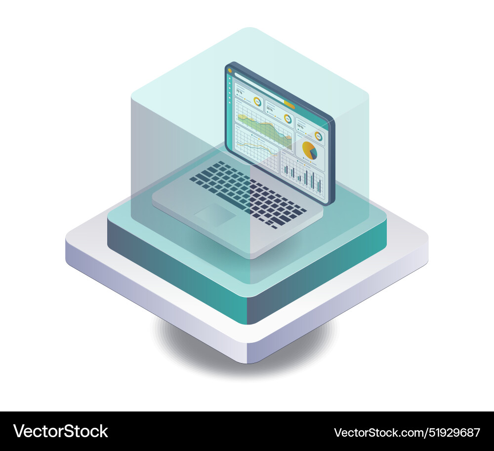 Scope of computer data analysis Scope of computer data analysis vector image