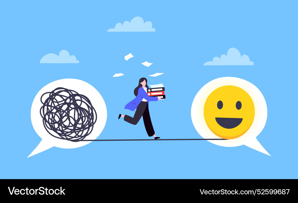 Understanding problem solution simplify challenge Vector Image