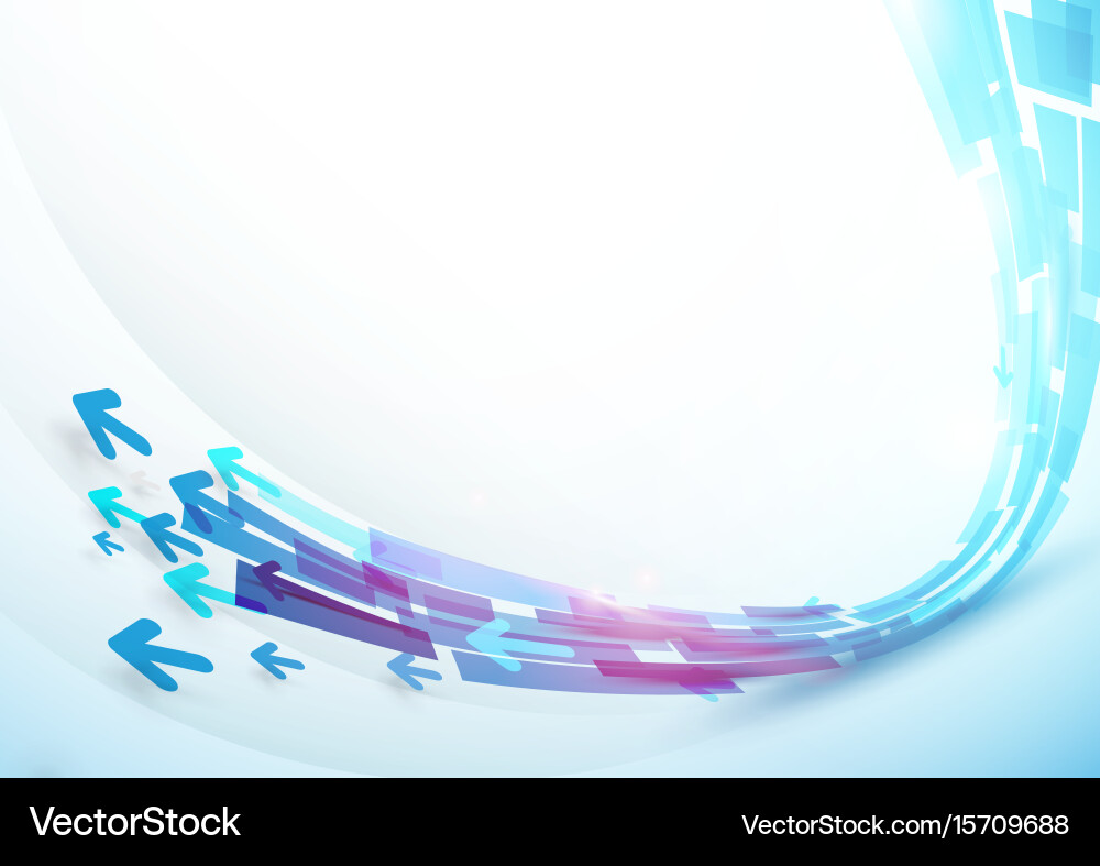 Abstract blue curve line shape background design vector image