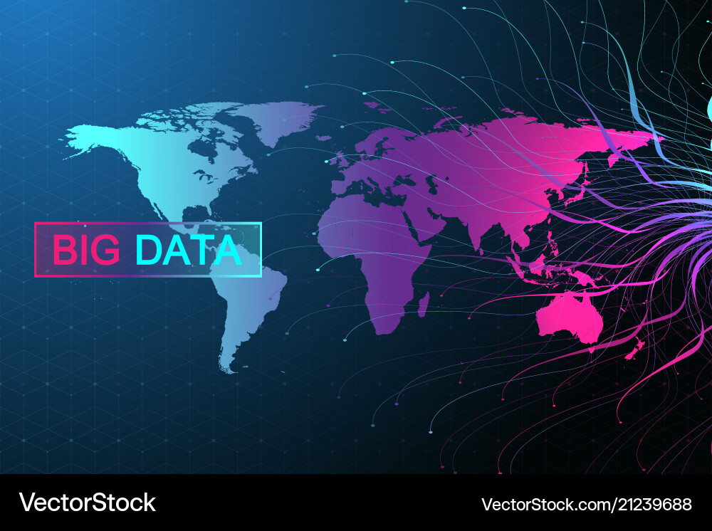Big data visualization graphic abstract Big data visualization graphic abstract vector image