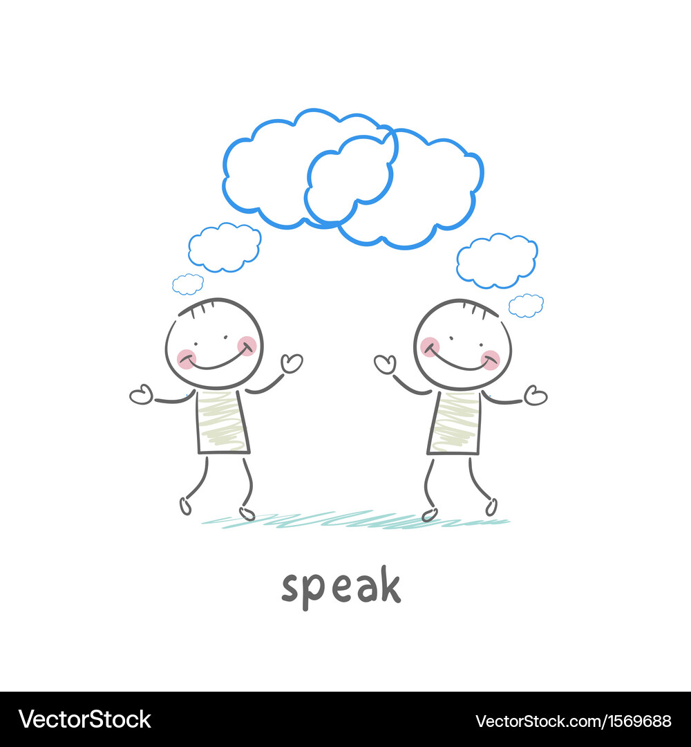 Conversation Speech Vector Image