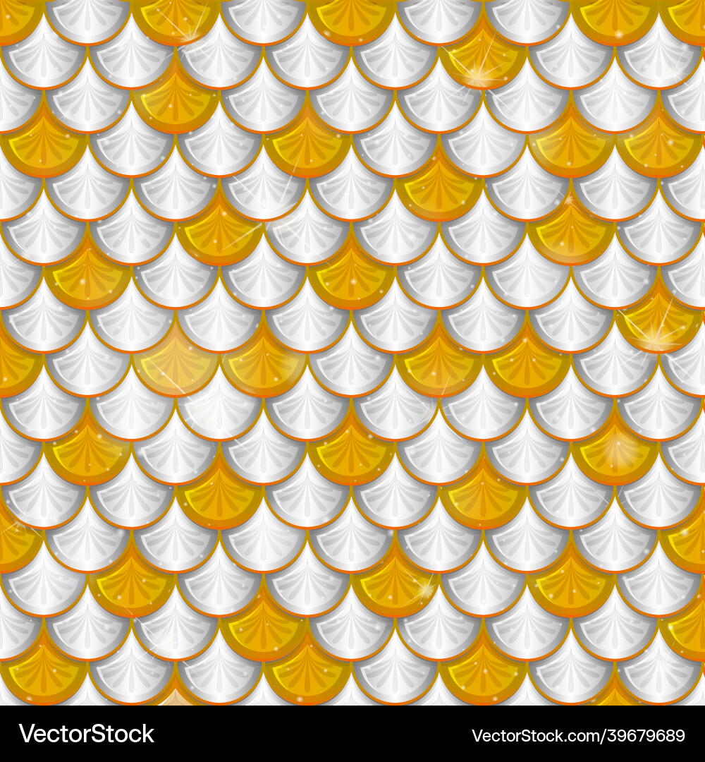 Fish scale seamless pattern background Vector Image