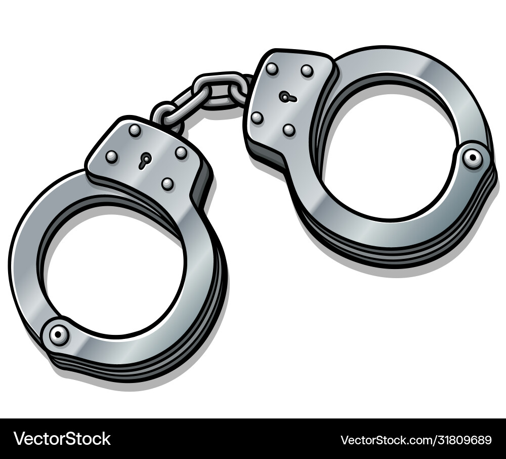 Handcuffs cartoon isolated design vector image