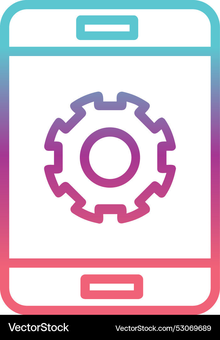 Setting line gradient design vector image