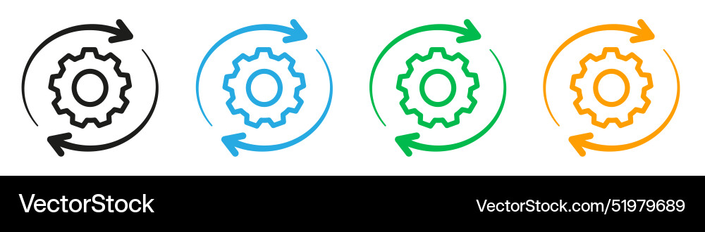 Workflow process icon mark in filled style Workflow process icon mark in filled style Vector Image