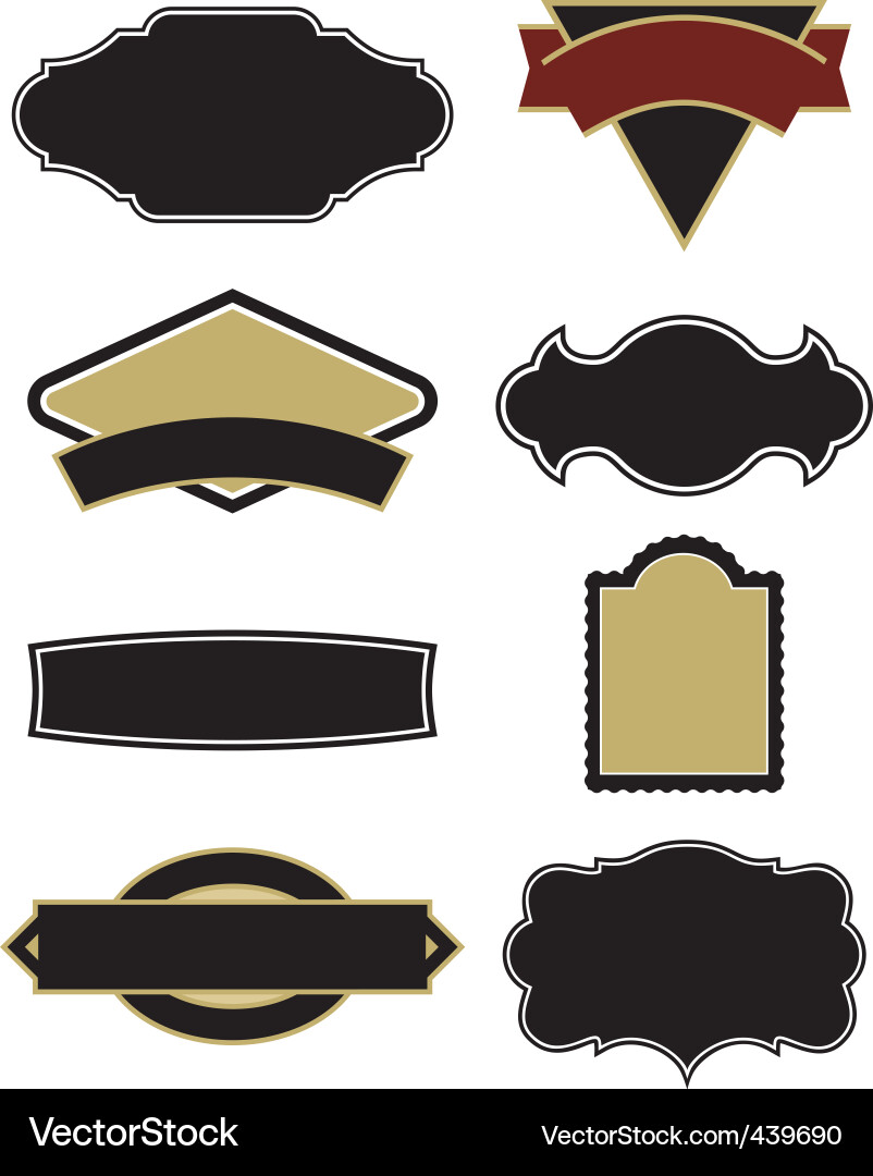 Decorative Shape Elements Vector Image
