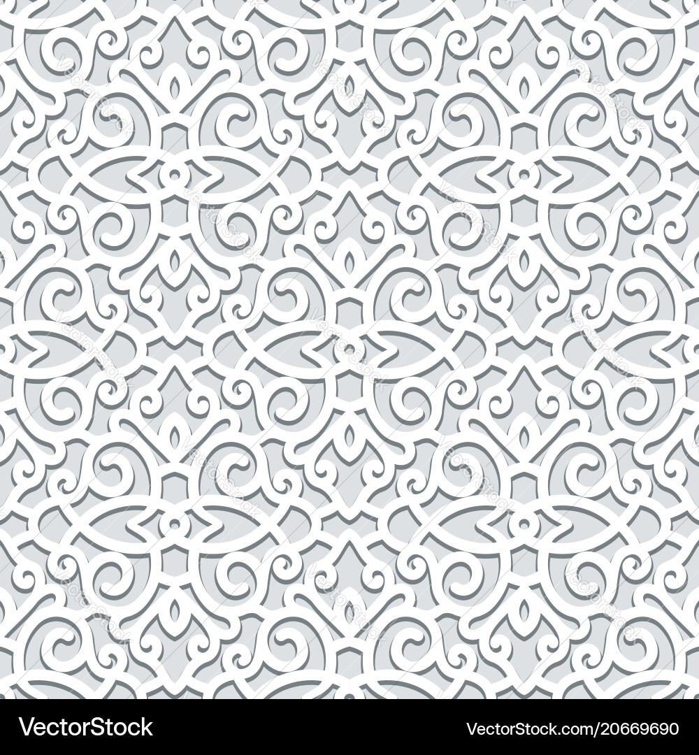 Elegant Scrollwork Pattern vector image