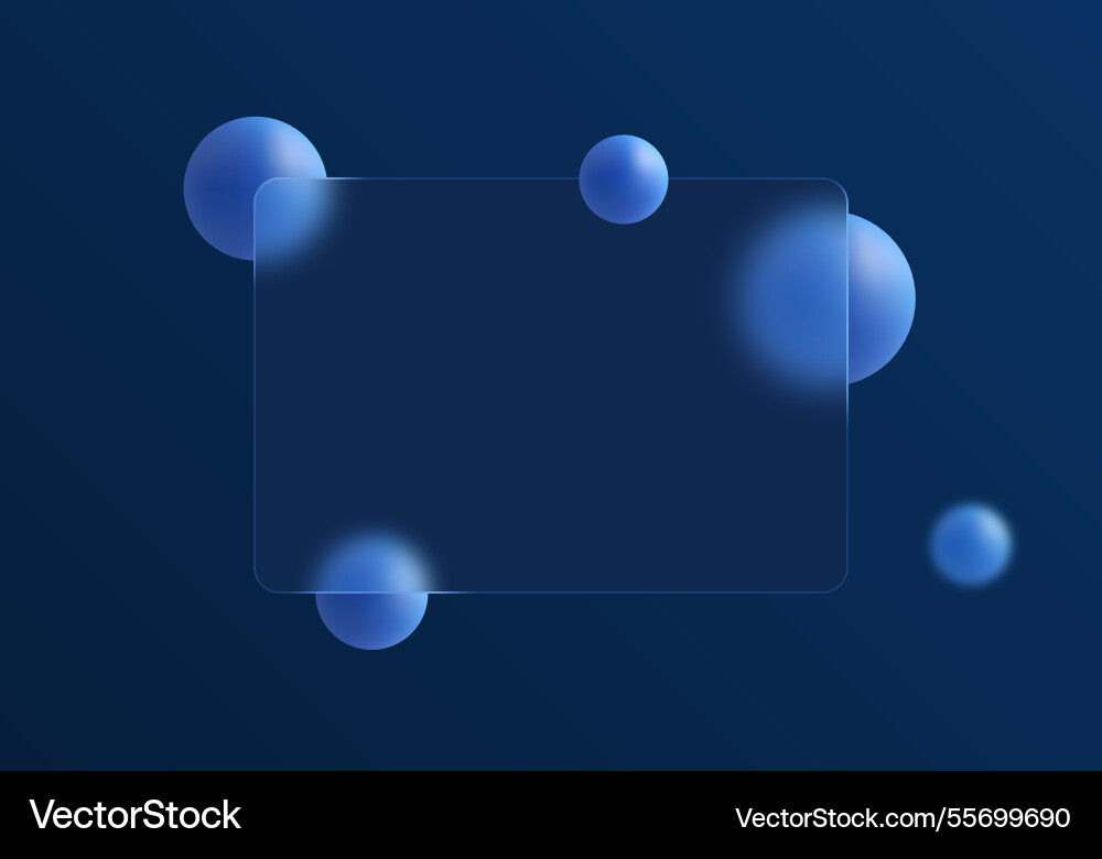 Glass morphism with frosted partition Glass morphism with frosted partition vector image
