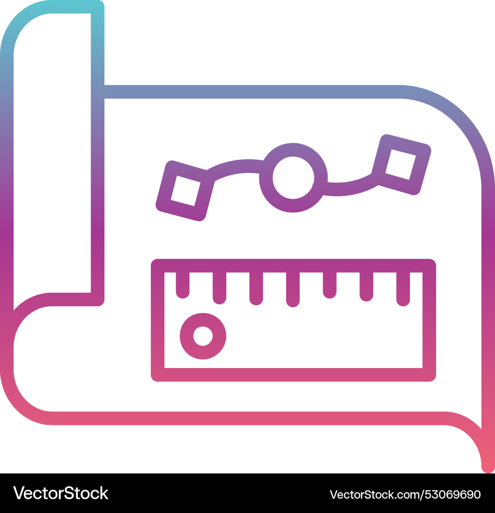 Sketch line gradient design Vector Image