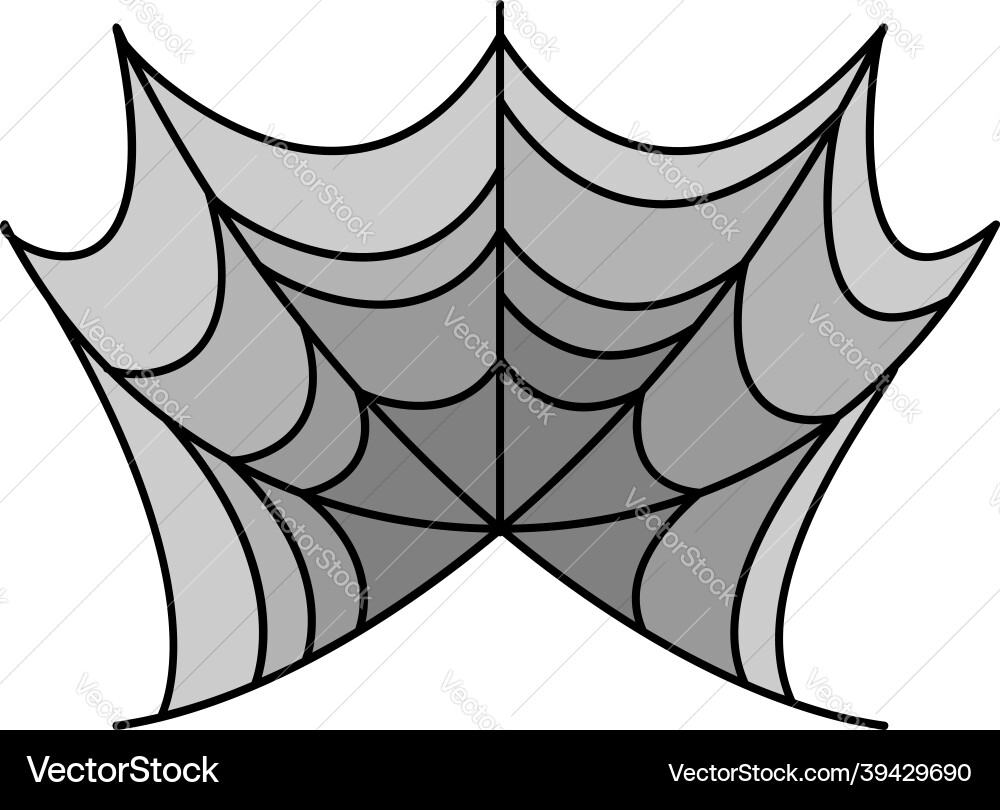 Spider web trap icon color outline Spider web trap icon color outline vector image