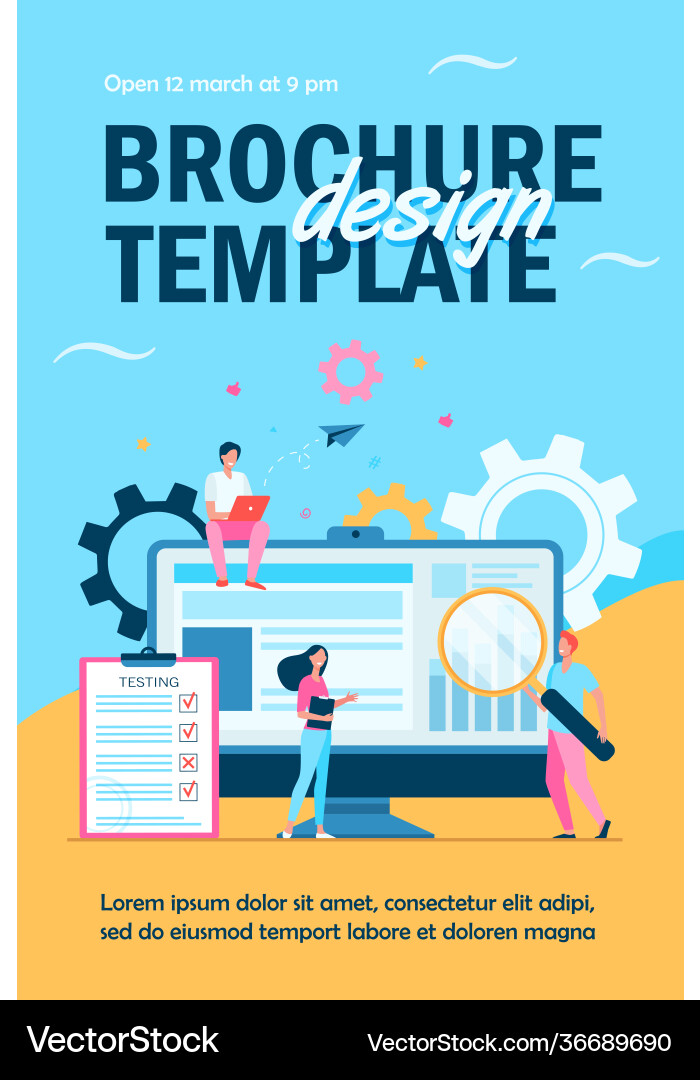 Tiny people testing quality assurance in software Tiny people testing quality assurance in software Vector Image