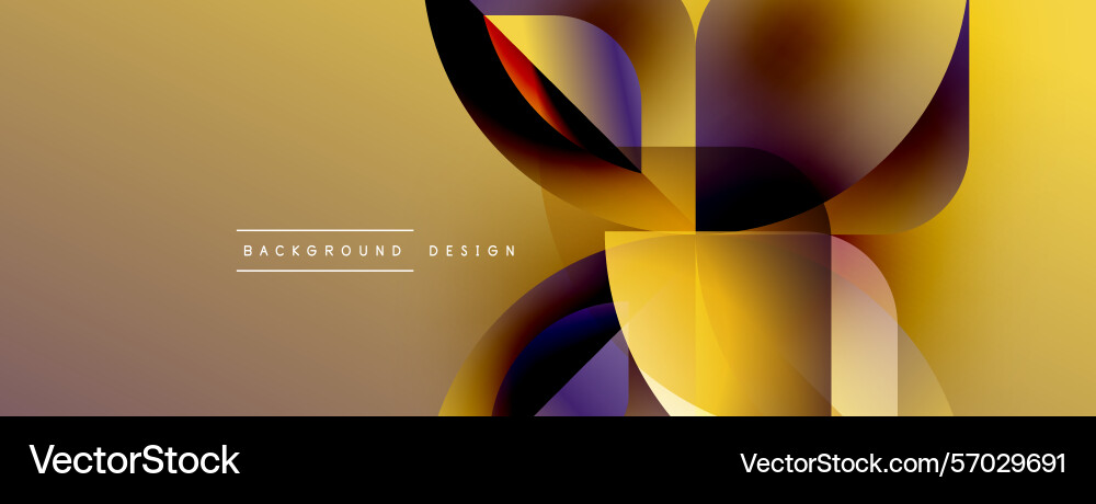 Abstract golden design features overlapping Abstract golden design features overlapping vector image