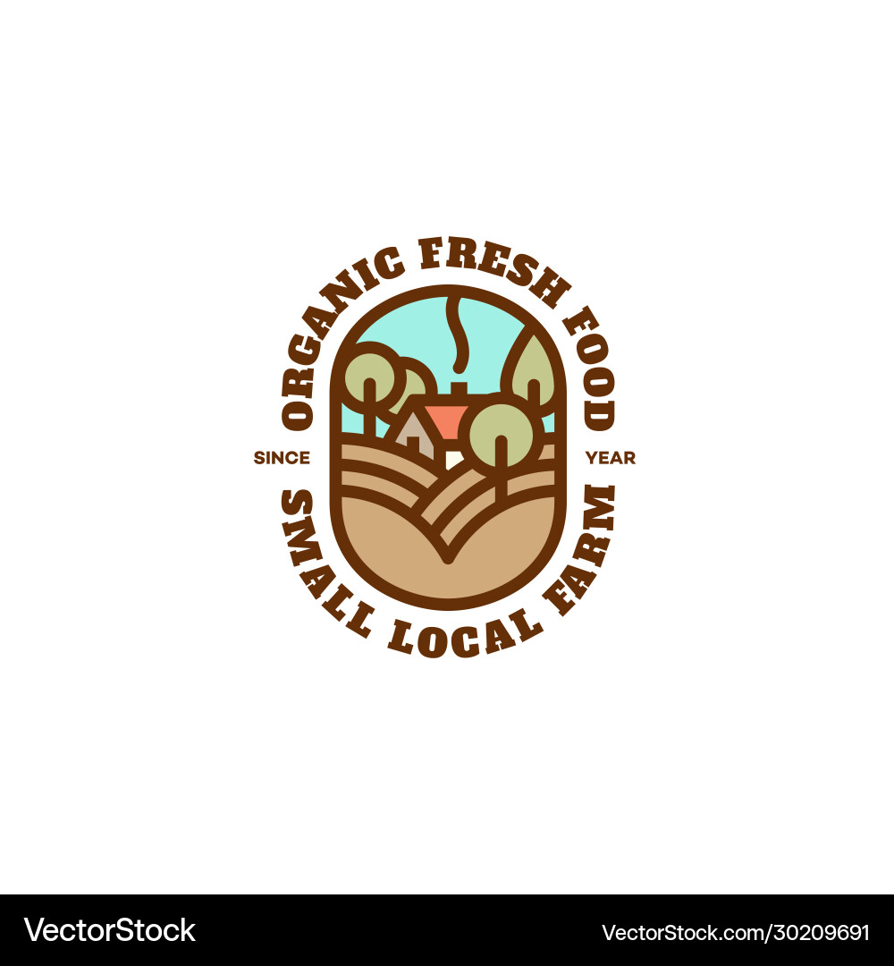 Farm logo Royalty Free Vector Image - VectorStock