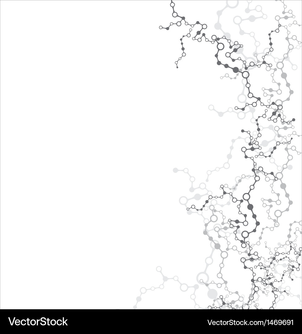 Molecular Structure Background Vector Image