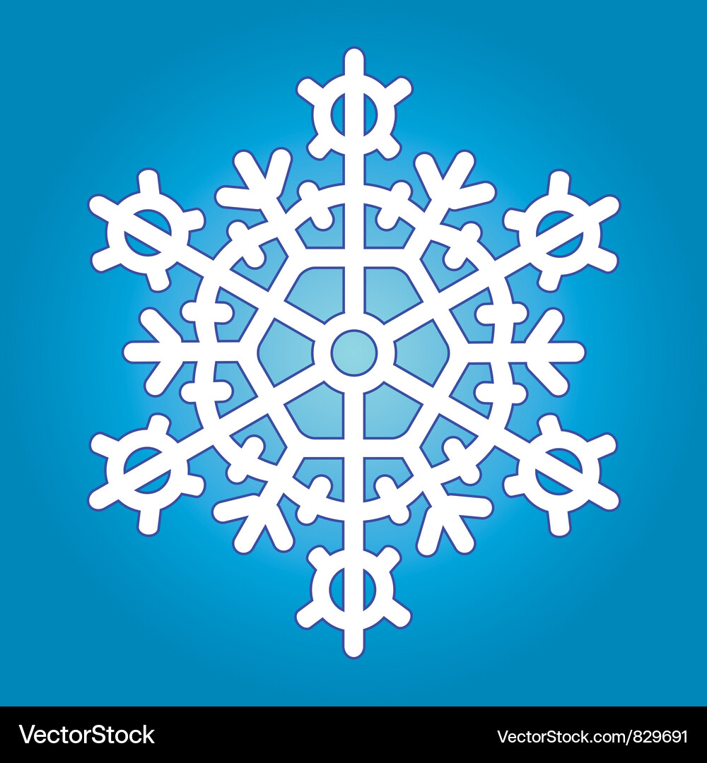 Snowflake Icon Vector Image