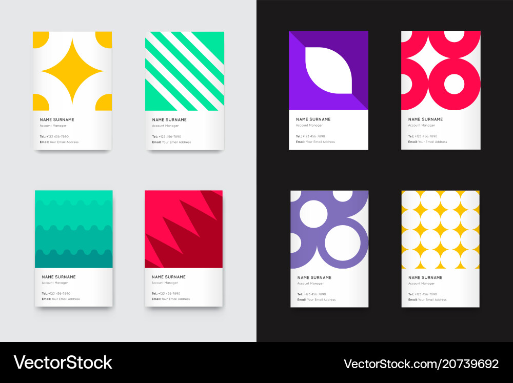 79 business cards set 79 business cards set vector image