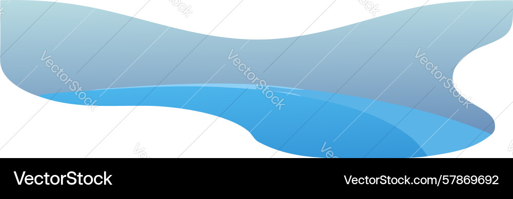 Abstract blue wave element design generative ai Vector Image