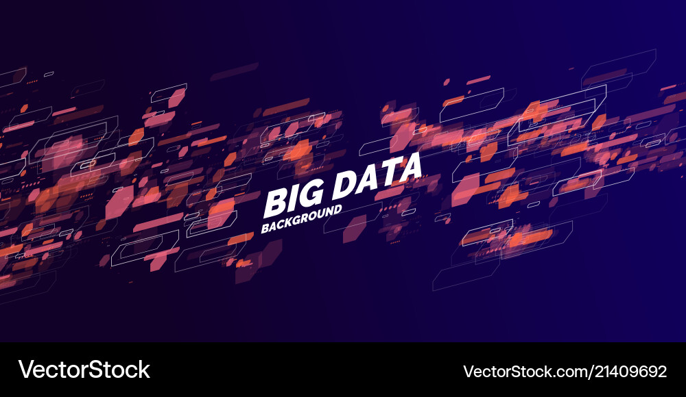 Big Data Analytics Background vector image