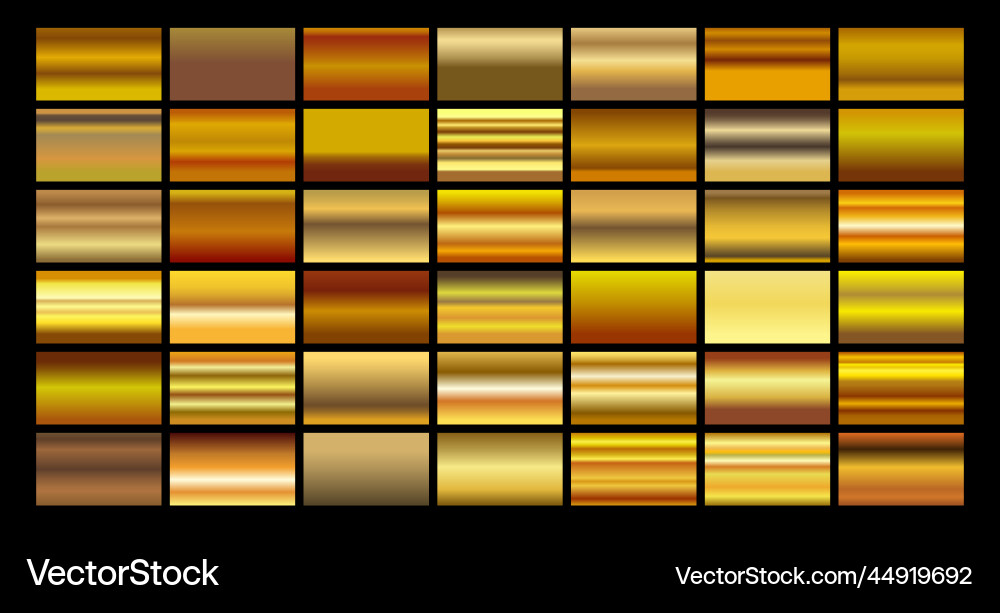 Gold gradient set background icon texture Gold gradient set background icon texture vector image