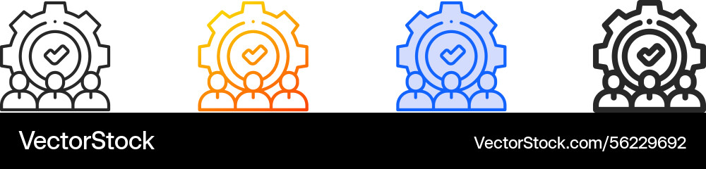 Setting iconthin linear gradient blue stroke Setting iconthin linear gradient blue stroke Vector Image
