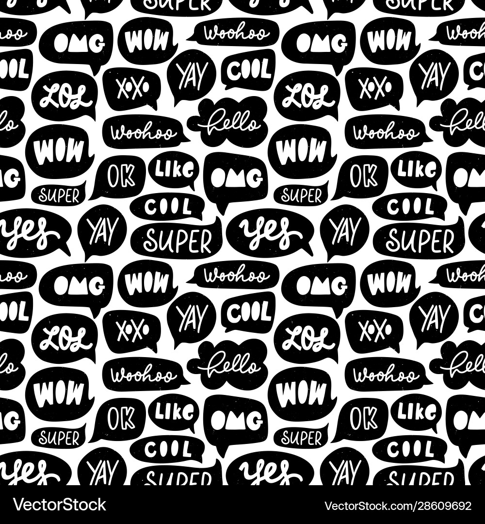 Speech Bubble Pattern vector image