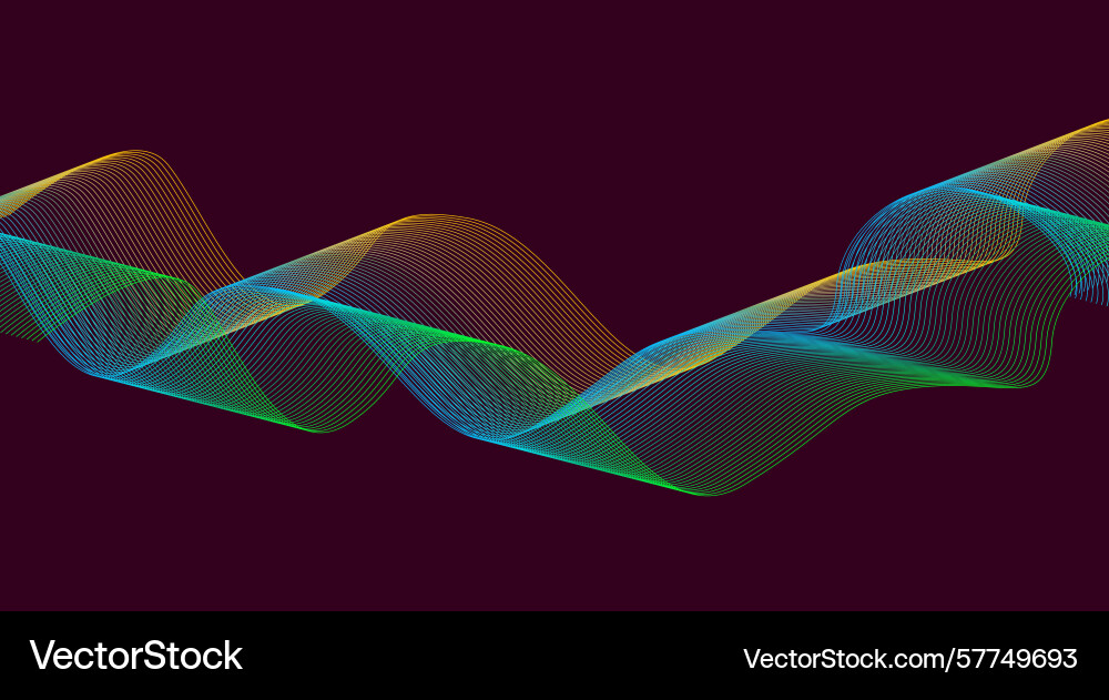 Abstract blend lines wavy design background color Abstract blend lines wavy design background color Vector Image