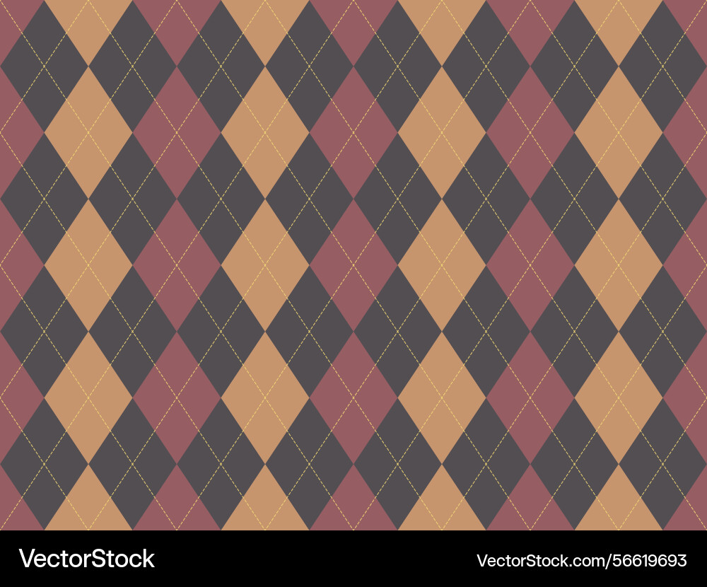 Elegant argyle pattern in muted tones perfect Elegant argyle pattern in muted tones perfect Vector Image