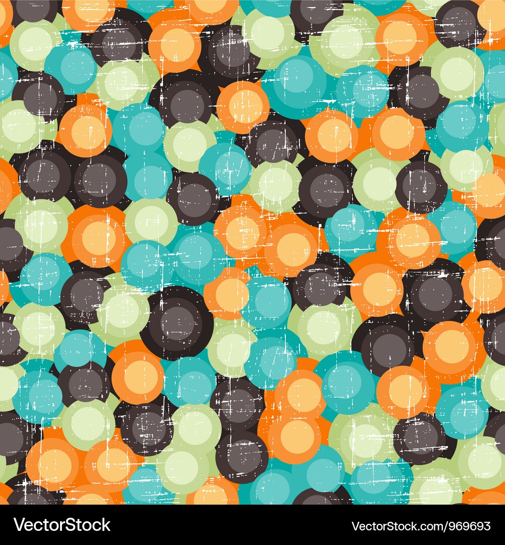 Retro Bubble Pattern Vector Image