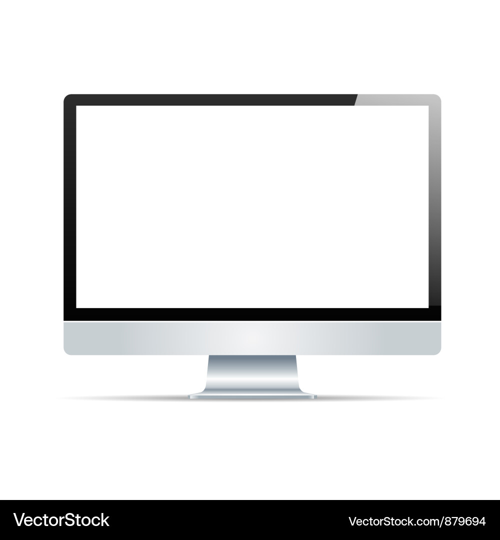 Modern lcd monitor Vector Image