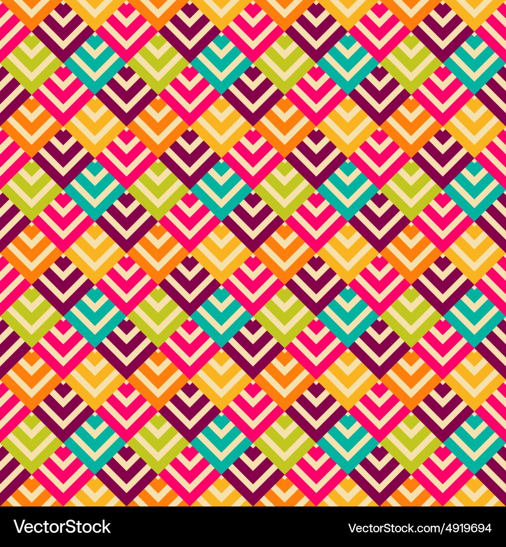 Retro Geometric Pattern vector image