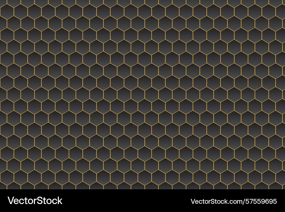Abstract geometric hexagon pattern in black Abstract geometric hexagon pattern in black vector image