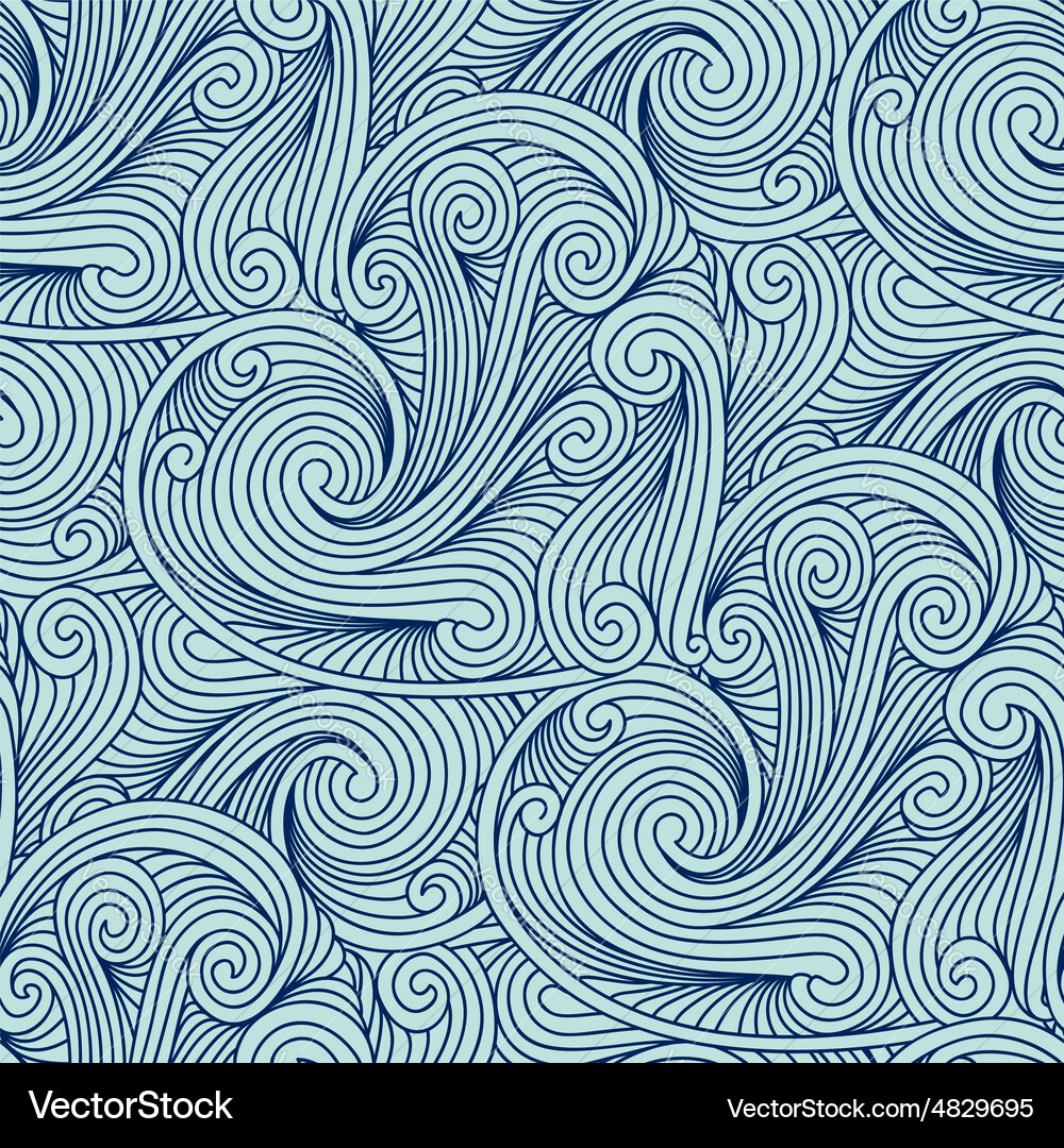 Intricate Swirl Engraved Pattern Vector Image