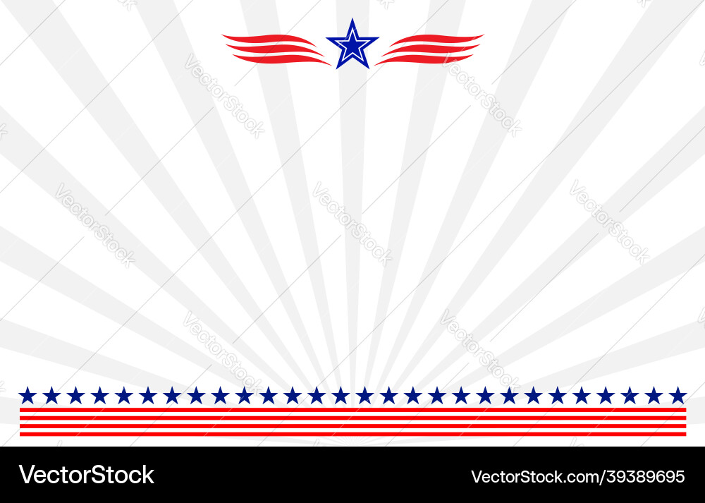 Patriotic Abstract Flag Background Vector Image
