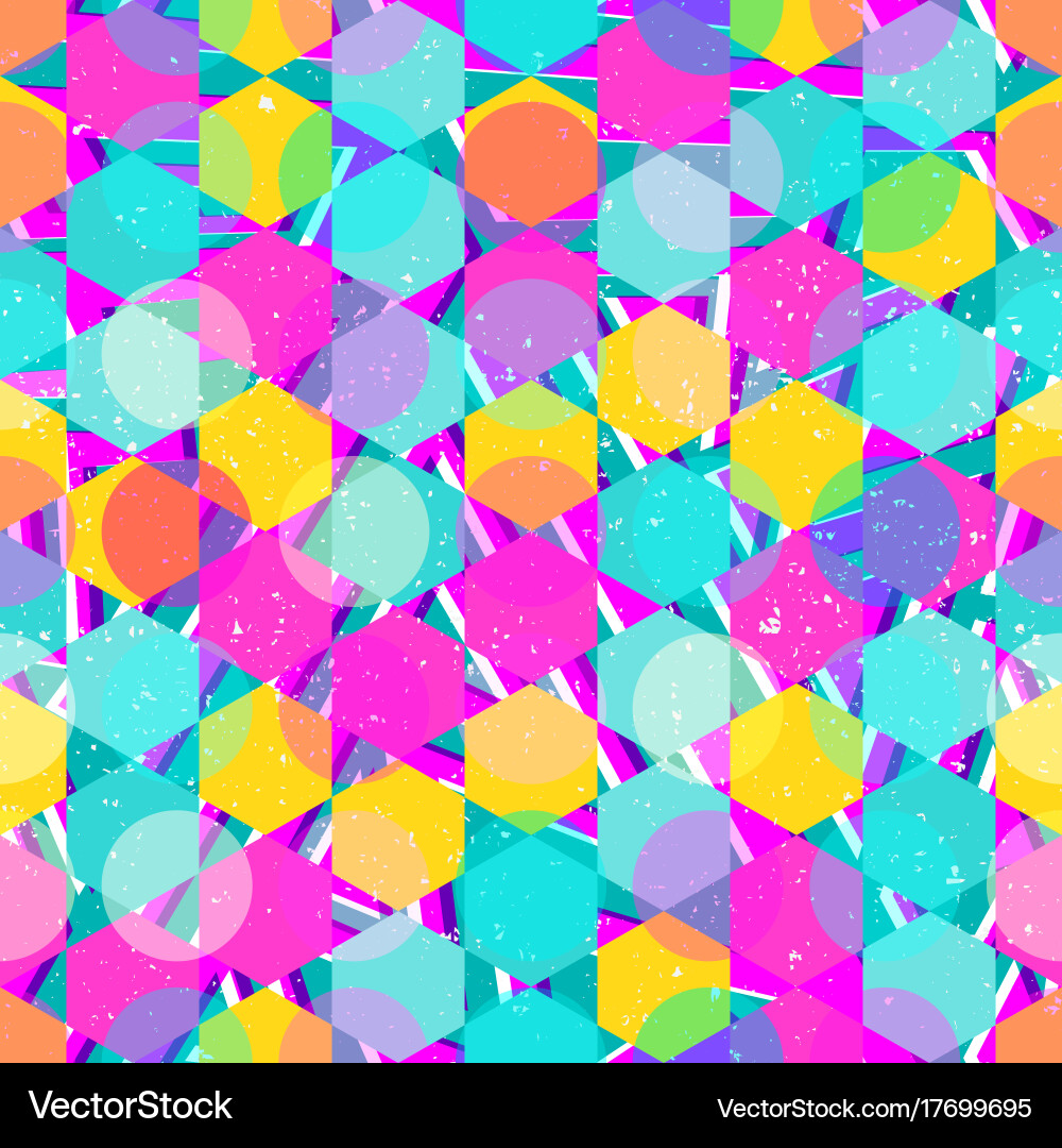 Pink mosaic seamless pattern Royalty Free Vector Image