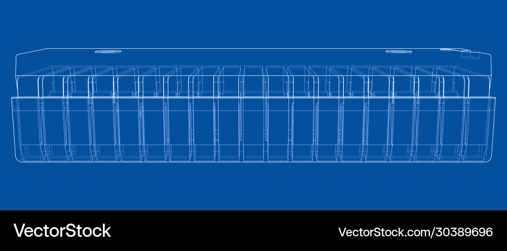 3d microchip rendering vector image