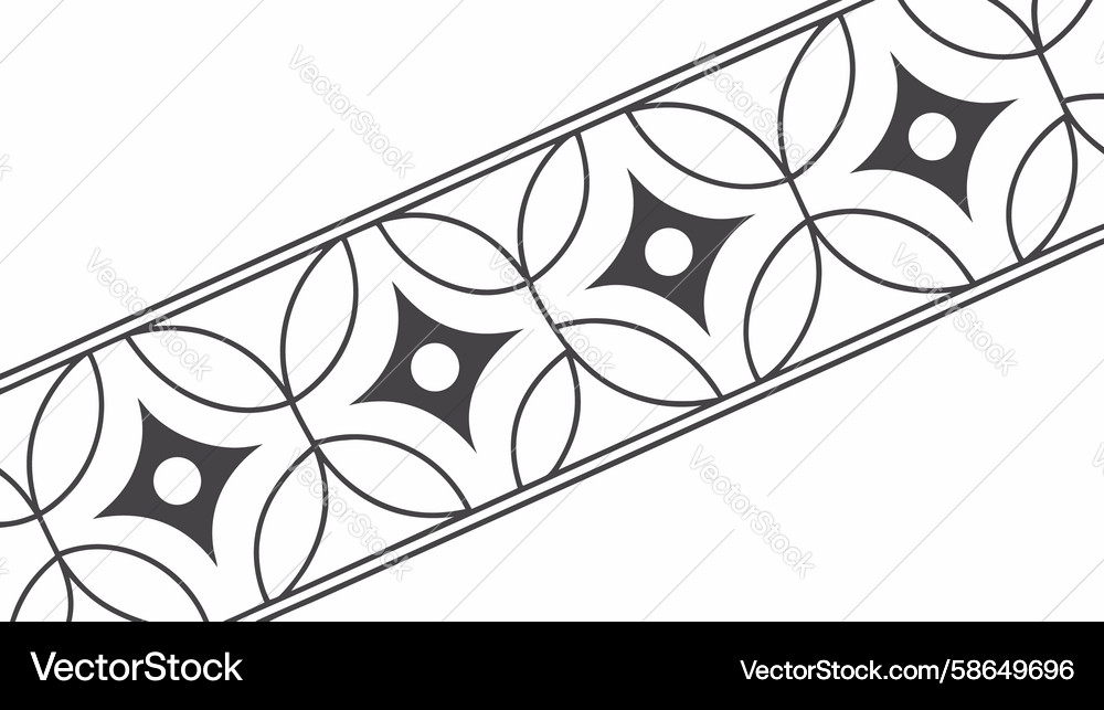 Abstract geometric interlocking squares pattern Vector Image