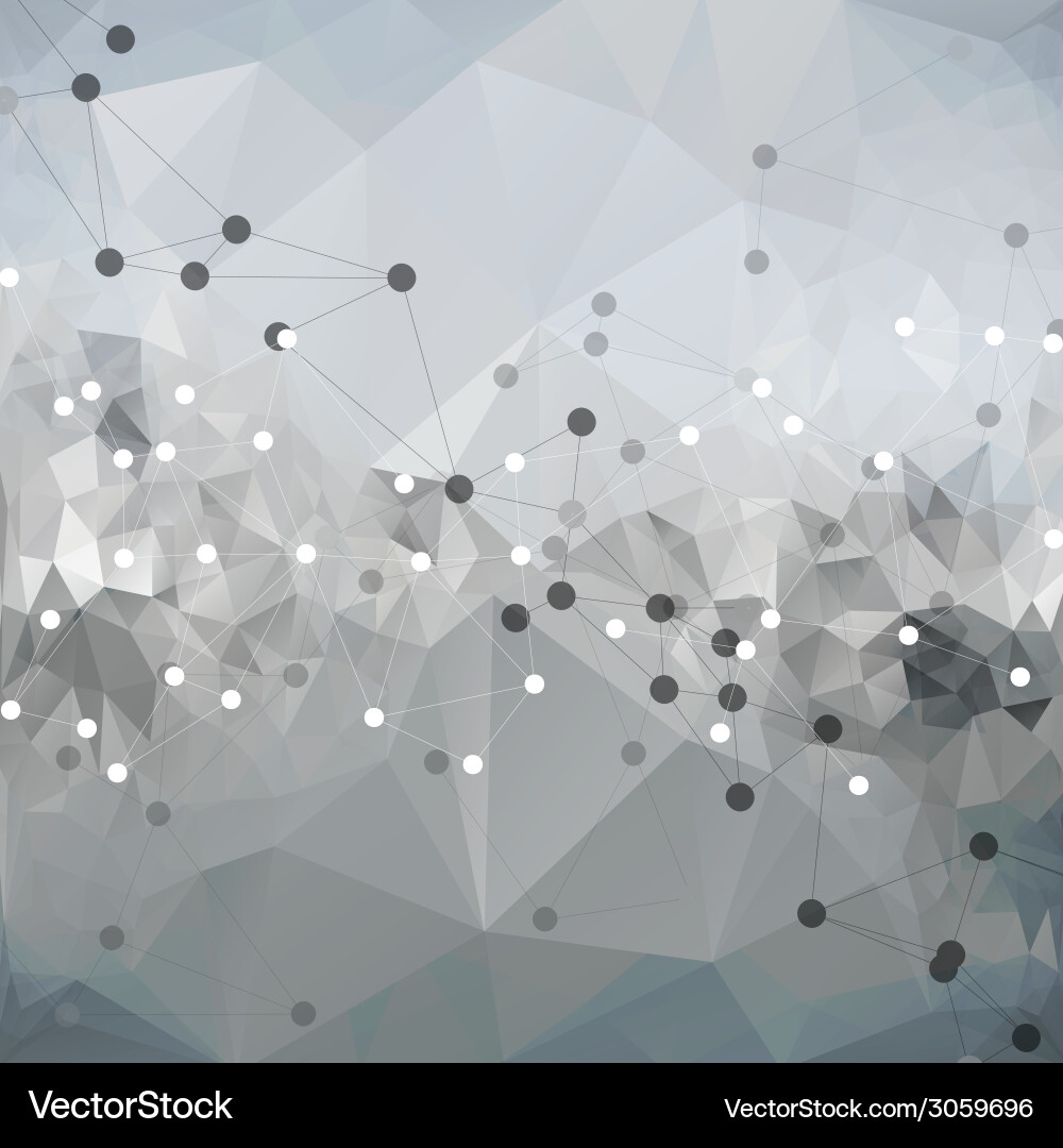 Molecule structure background for communication vector image