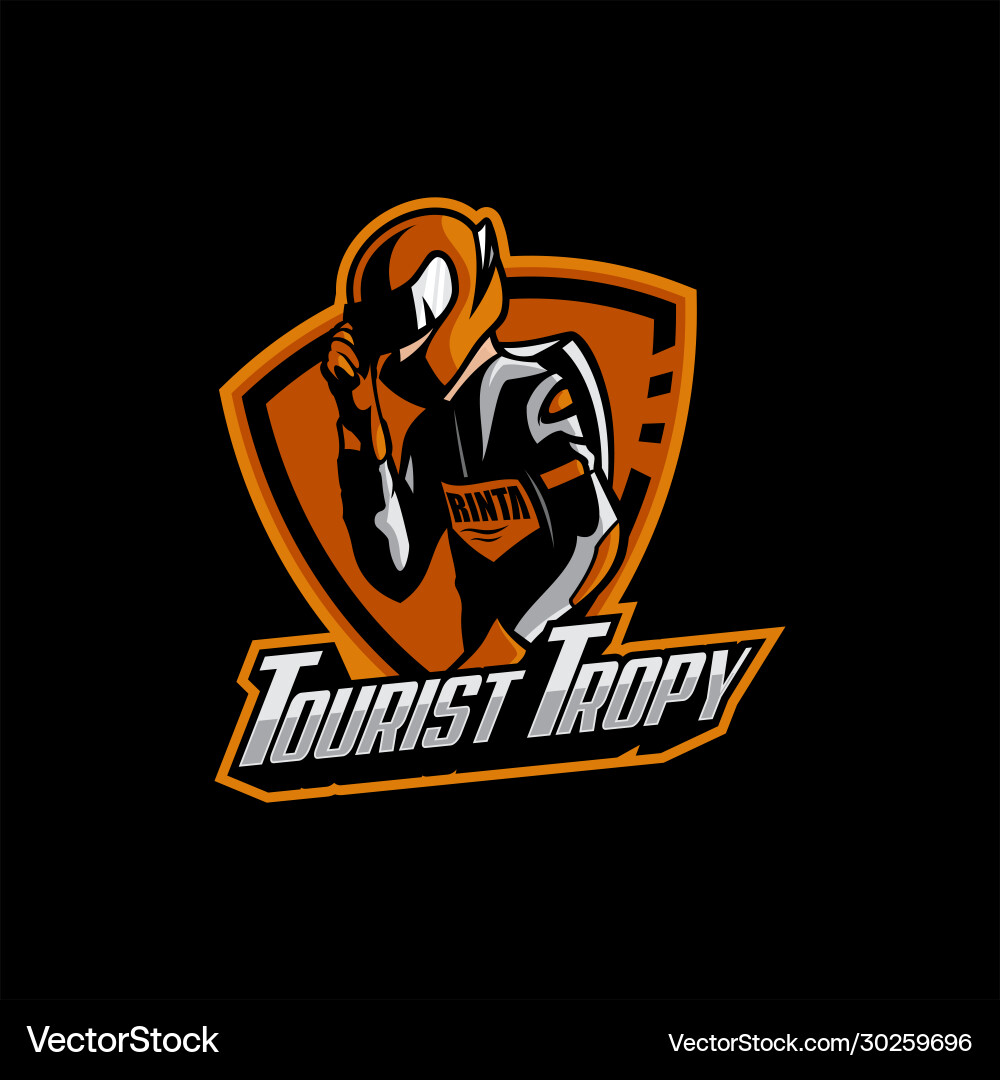 Motorcycle Racing Logo - Speed & Style vector image