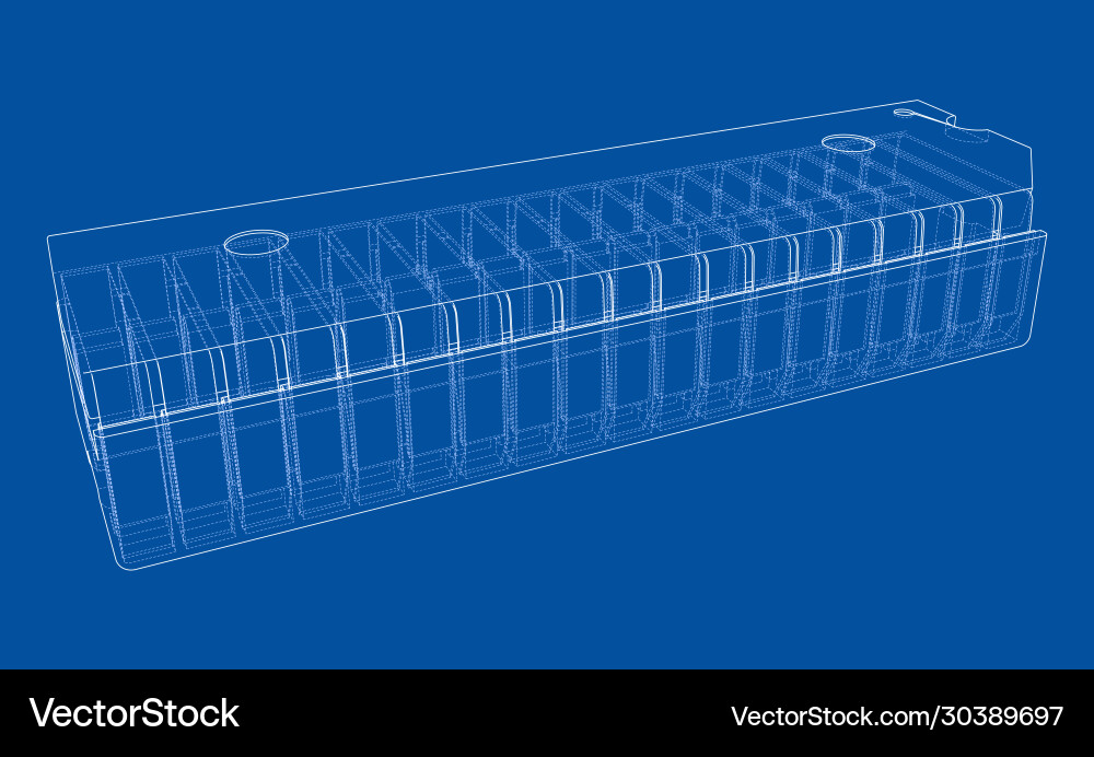 3d microchip rendering vector image