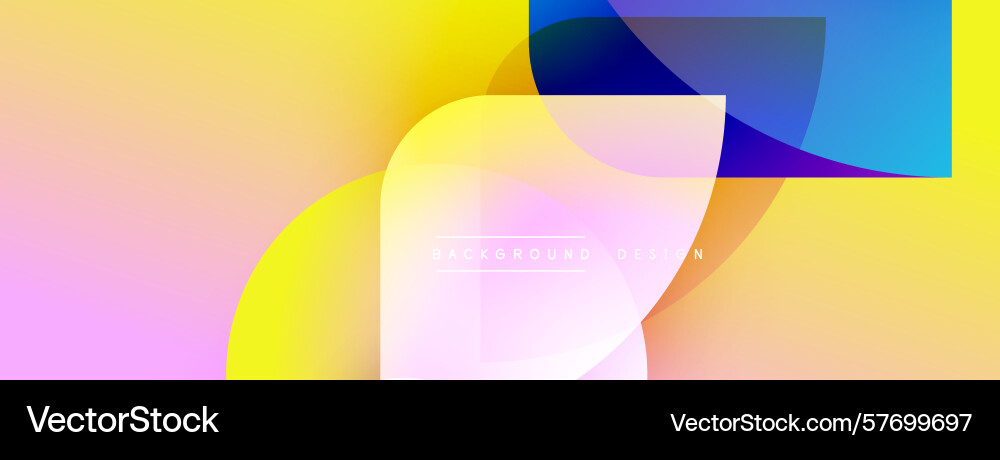Abstract colorful gradients overlap creating Abstract colorful gradients overlap creating Vector Image