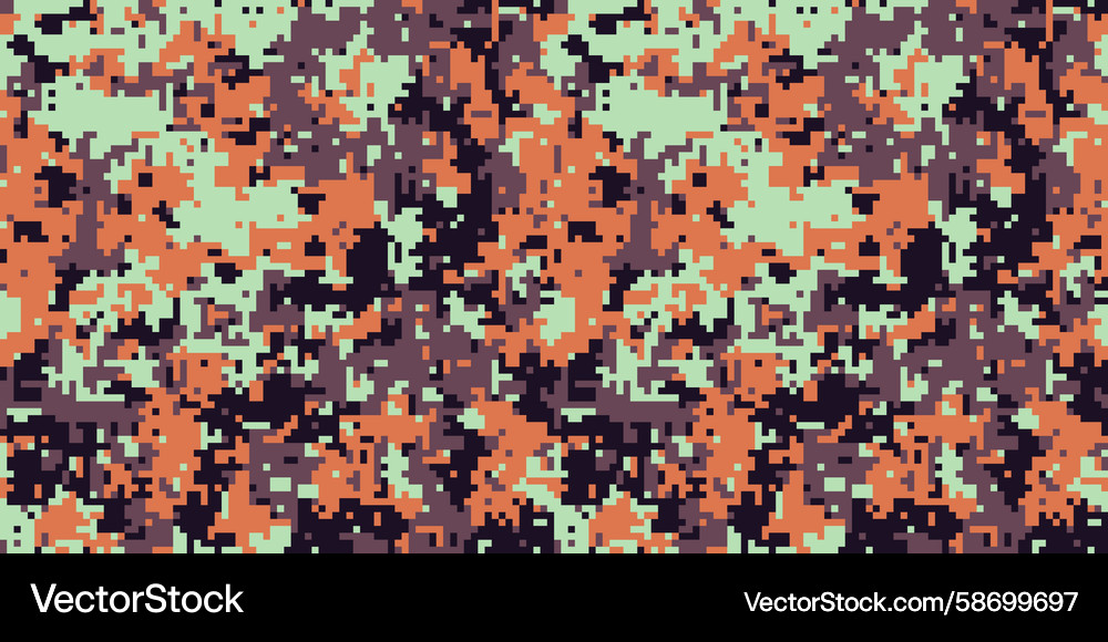 Abstract pixelated camouflage pattern in muted Abstract pixelated camouflage pattern in muted Vector Image